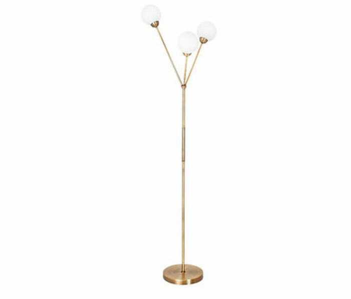 golvlampa i mässing från by rydens