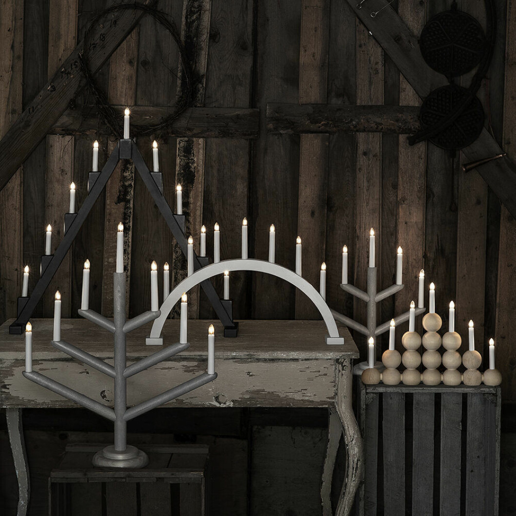 Granits elljusstakar för advent 2019