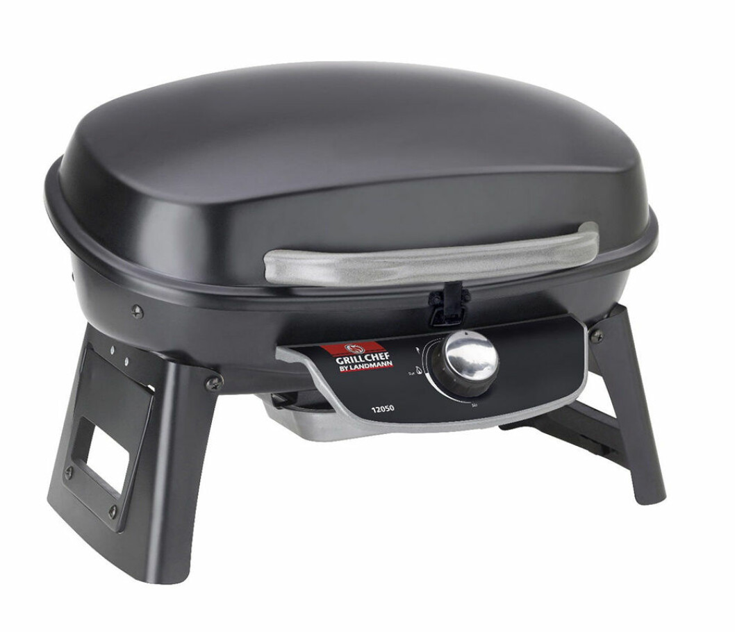 Liten gasolgrill som är bärbar