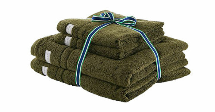 gröna handdukar ekologisk bomull från gant