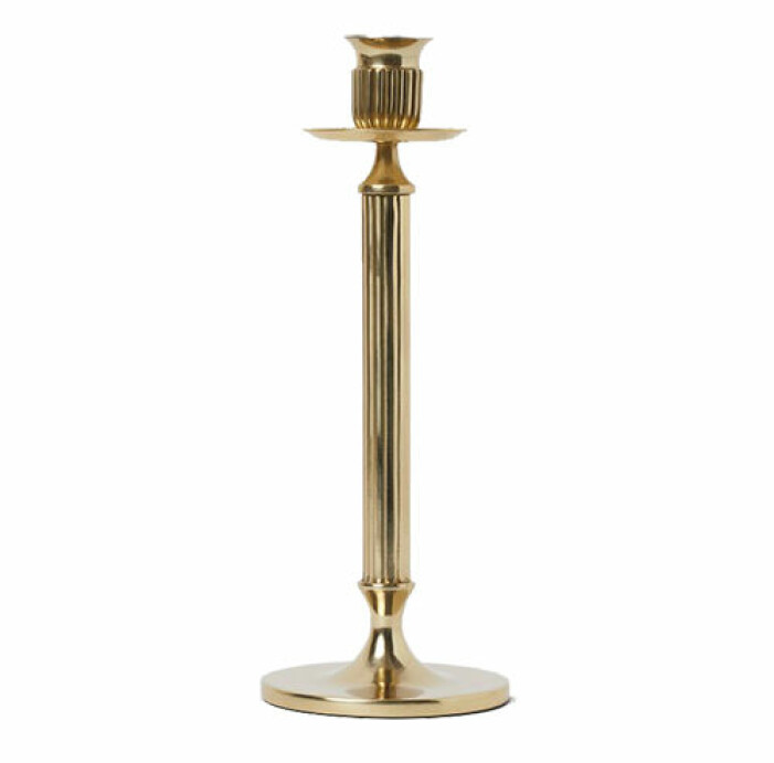 guldig ljusstake från hm
