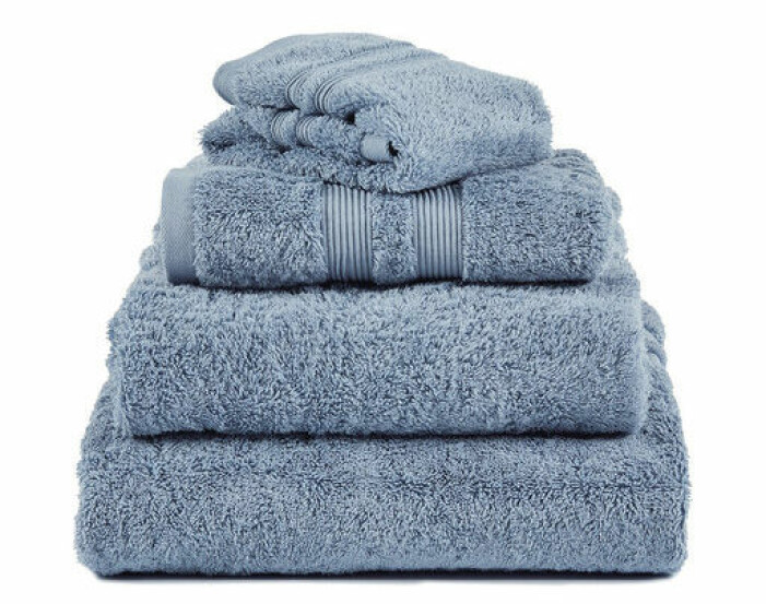 blå handdukar