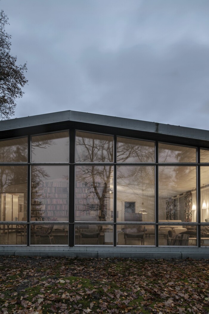 Villa Södrakull en sen eftermiddag i november 2020. Hemma hos Bruno Mathsson i Värnamo