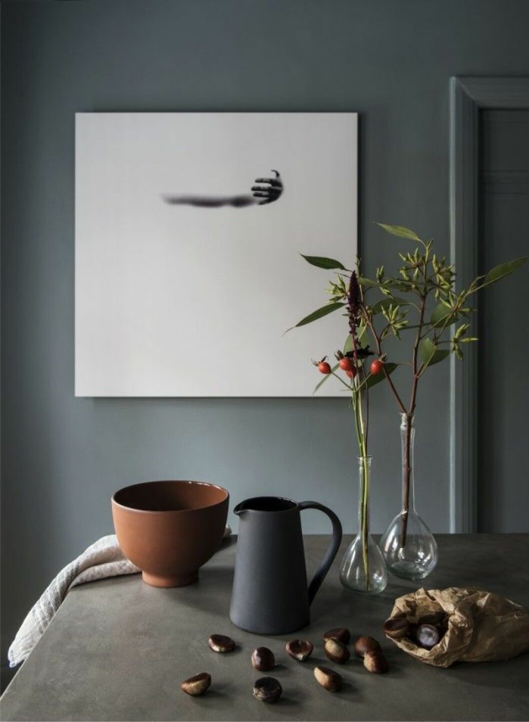 Keramik och handduk från Bucks and spurs. Glas från Fogelmarck. Estelle Home Yogayama Residence oktober 2015