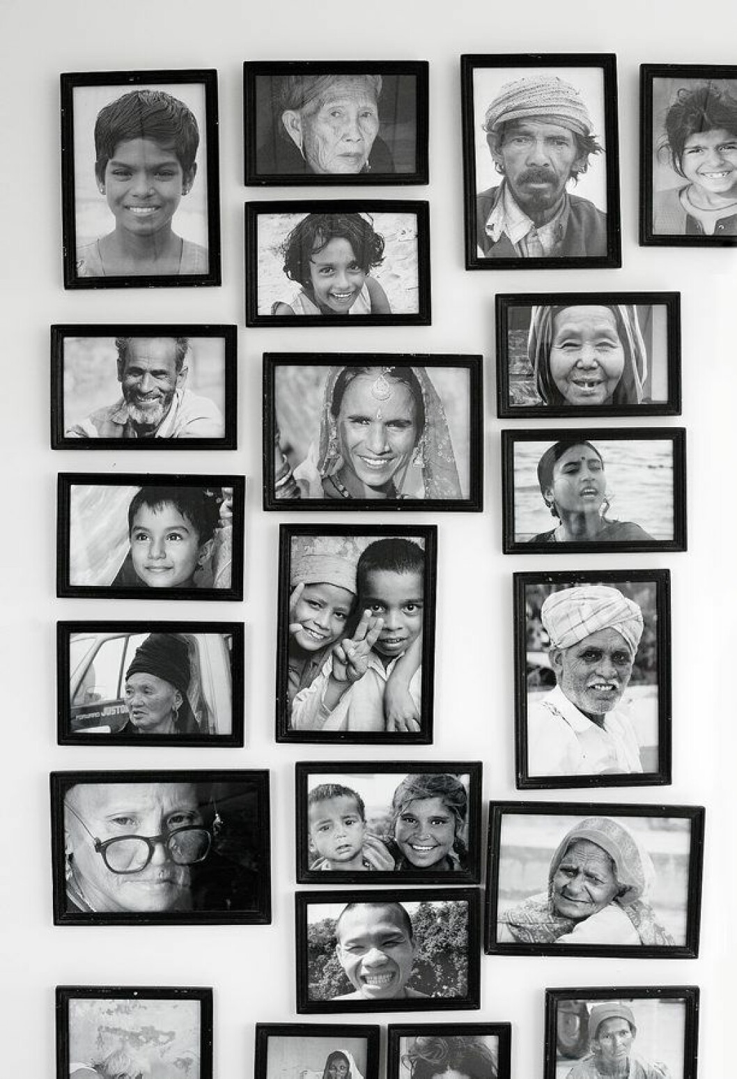 Marie köpte bilderna i Indien av en fransk fotograf när hon drev grossistfirma. Hemma hos Marie Olsson Nylander Arild_5