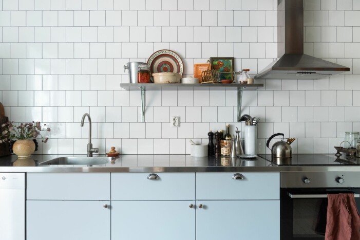 Det välkända köket hemma hos Sofia Wood. Hemma hos Sofia Wood