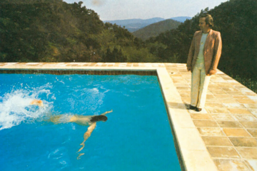 David Hockney fotografi i Saint-Tropez pool