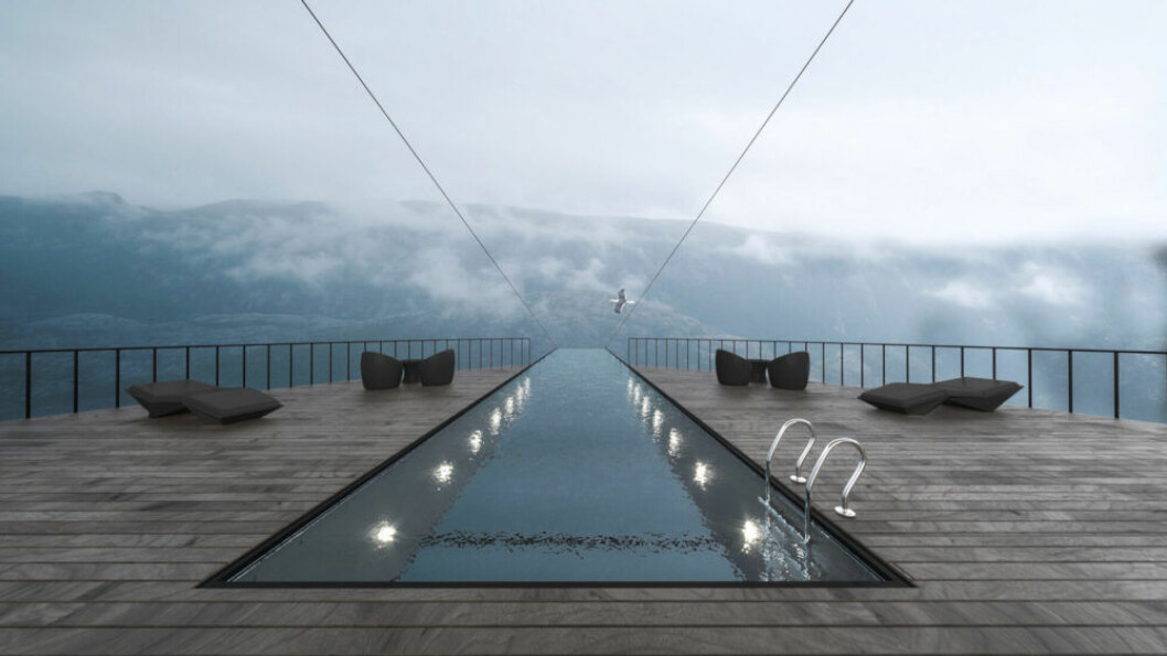Designhotell Preikestolen infinitypool