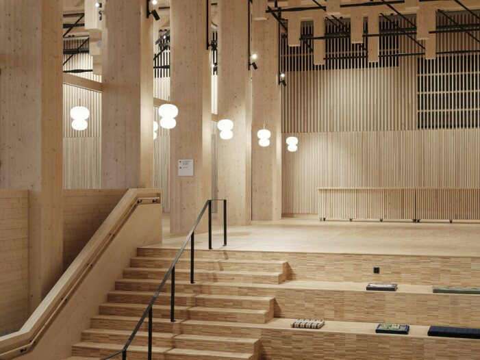 Hotellet helt i trä har redan uppnått målet att vara klimatneutralt sett till byggnadens livslängd. The Wood Hotel är helt i trä.