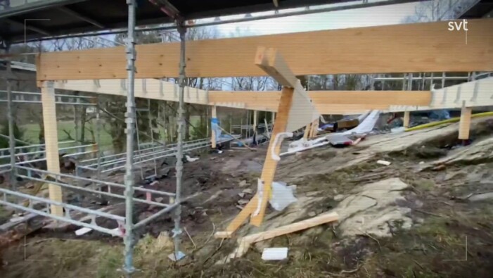 Stormen Laura sätter sina spår i husbygget. Husdrömmar avsnitt 10 säsong 8 stormen Laura