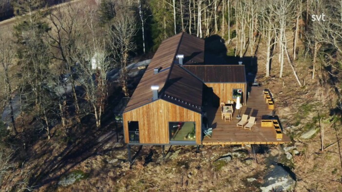 Det 35 meter långa drömhuset – med en magisk uteplats. Husdrömmar avsnitt 10 säsong 8, 35 meter långt hus i Veddige