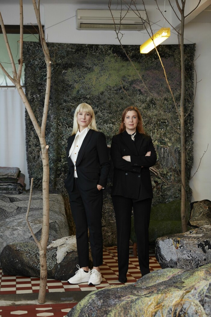 Sofia Lagerkvist och Anna Lindgren står bakom Front Design.