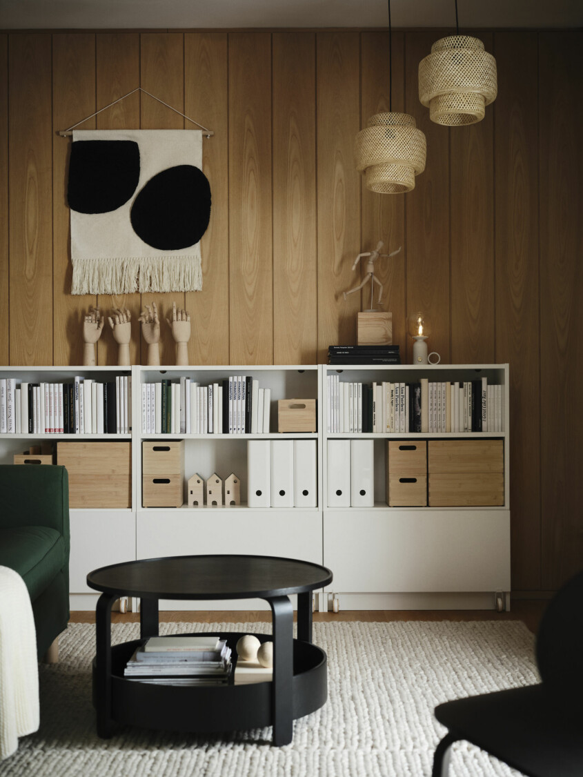 Textilier på väggarna är helrätt. Inspireras av väggbonaden <span class=" italic" data-lab-italic_desktop="italic">Blandskog</span>. Vinter och vårnyheter hos Ikea 2023, väggbonad Blandskog
