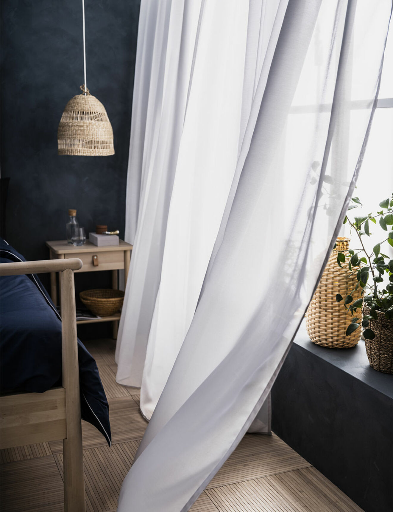 Miljövänliga och luftrenande gardiner från ikea
