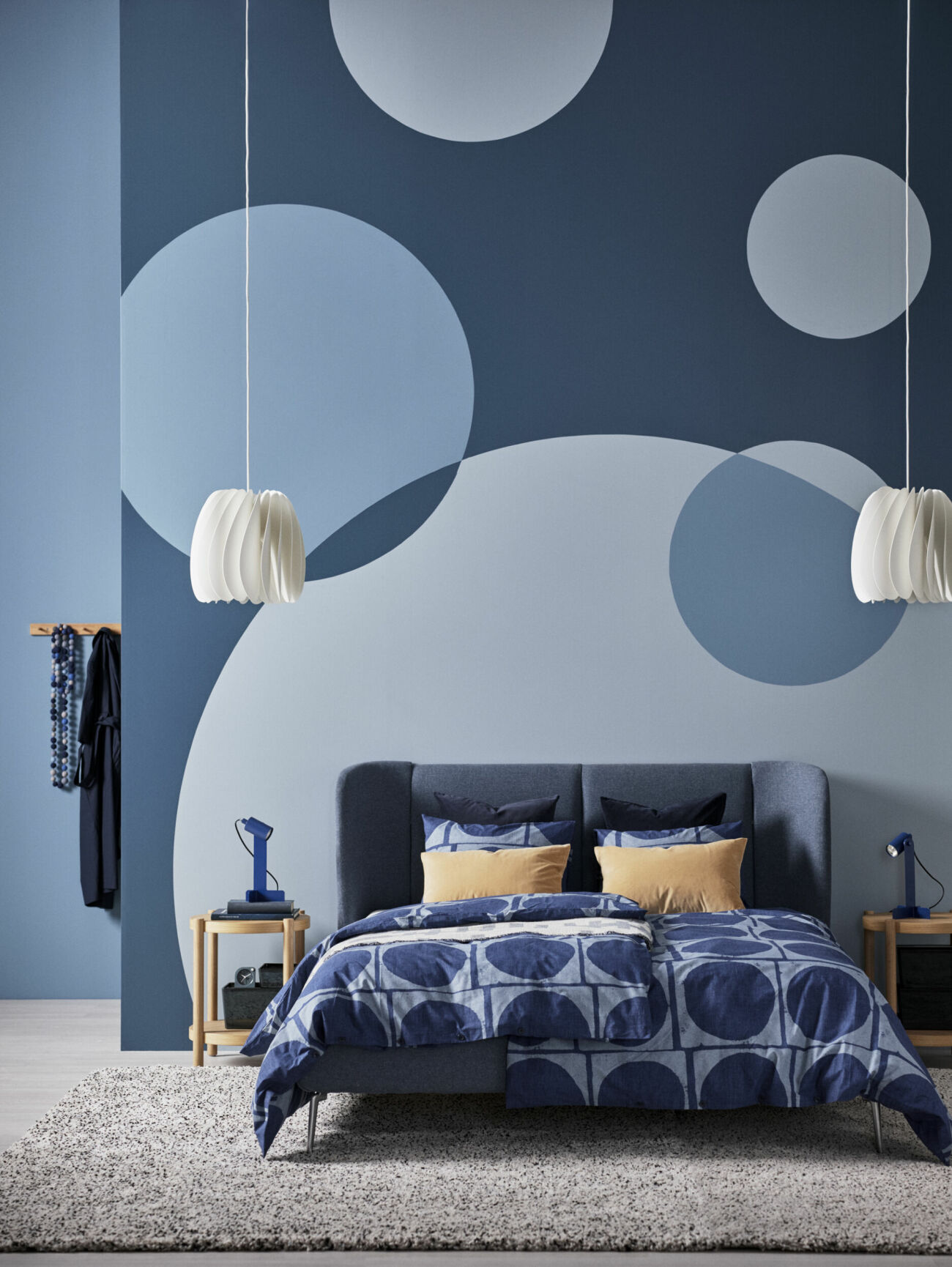 Ikea sommarnyheter 2023 blått sovrum