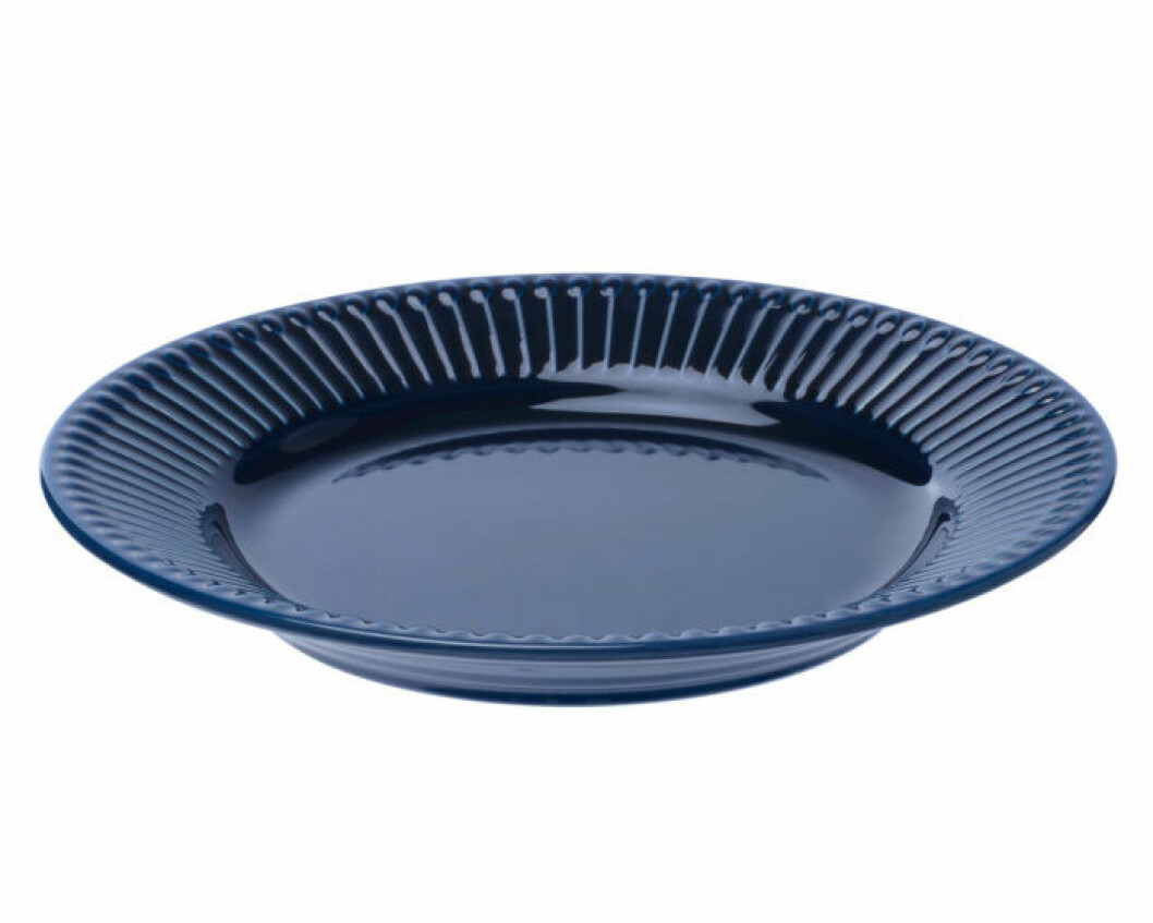 Ikea strimmig tallrik