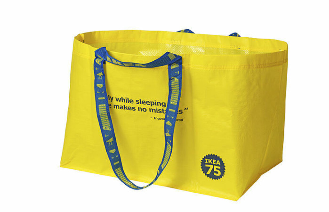 15 kronor Världsbra kasse från ikea i gult