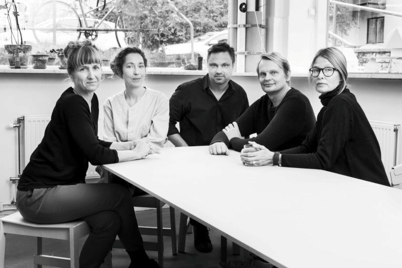 Gabriella Gustafson, Stina Löfgren, Matti Klenell, Mattias Ståhlbom och Carina Seth Andersson 