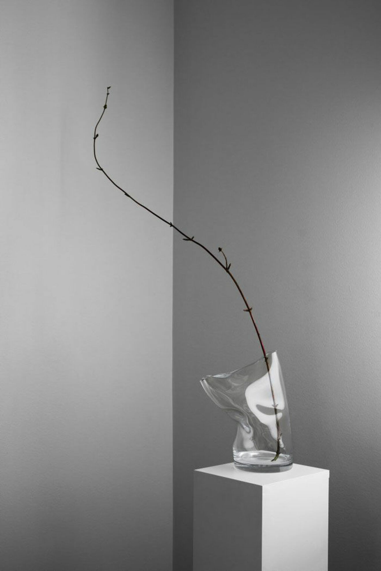 Michelles trettioårspresent till Claes, en av femtio unika glasvaser ur serien Irregular vases från Acne studios.