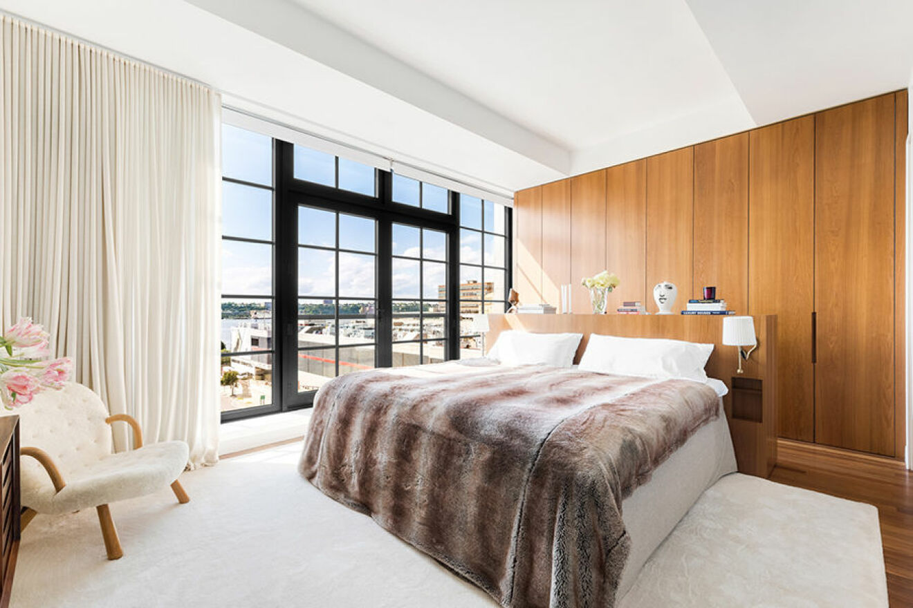 New York etage Engelbert sovrum 2 med säng överkast