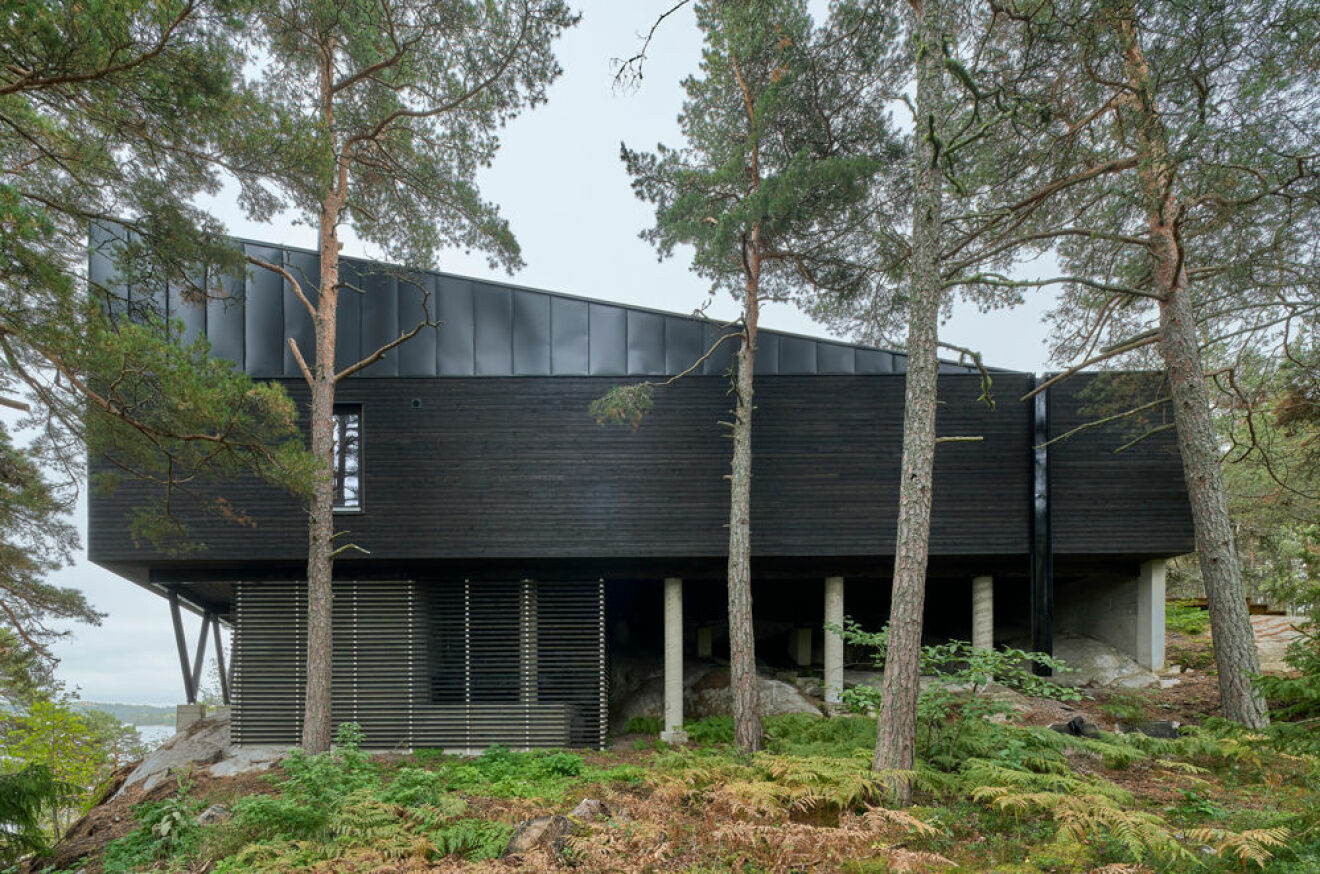 Arkitektritad villa stockholm skärgård