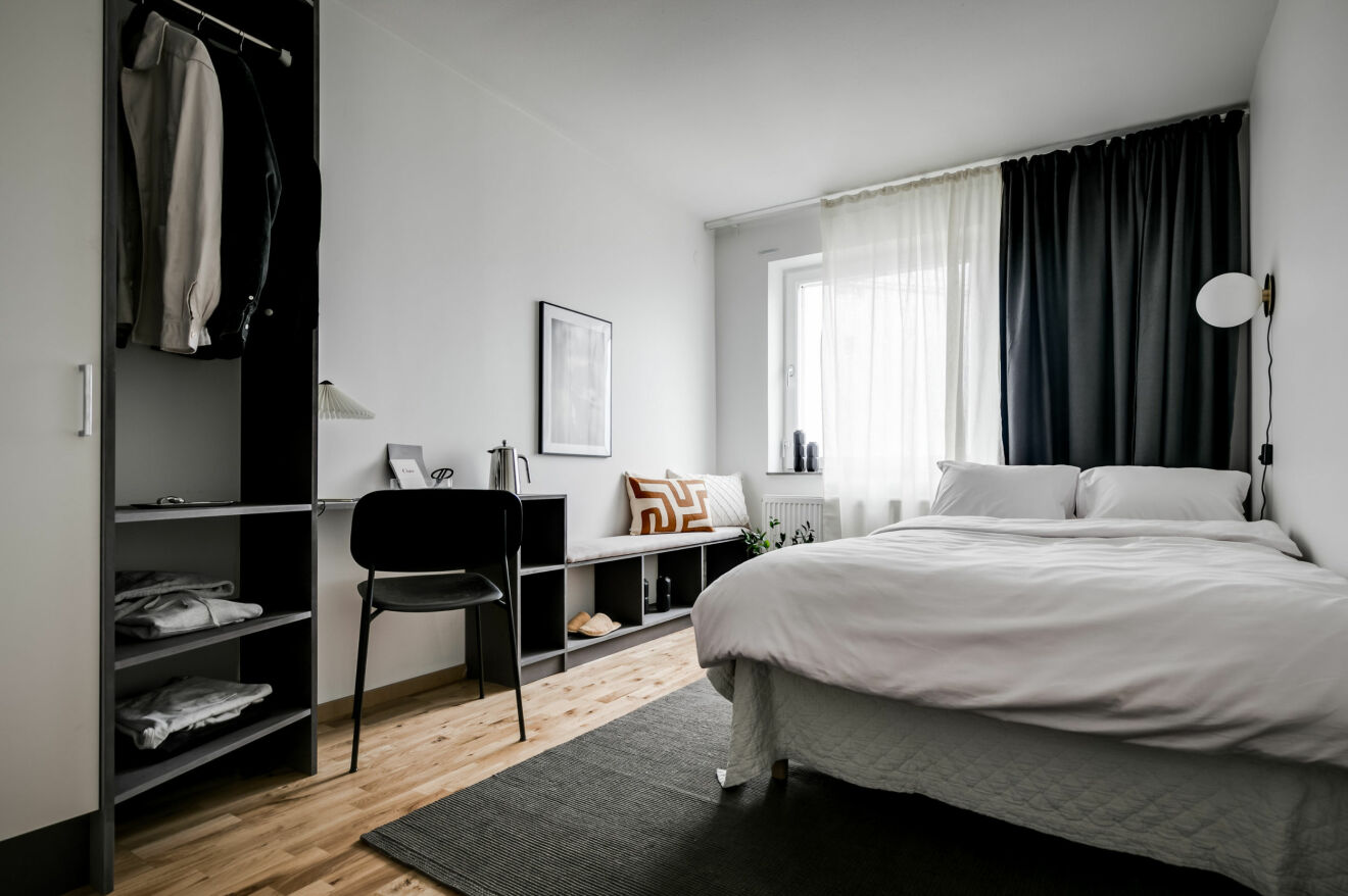 sovrum i 20-30 co-living lägenhet