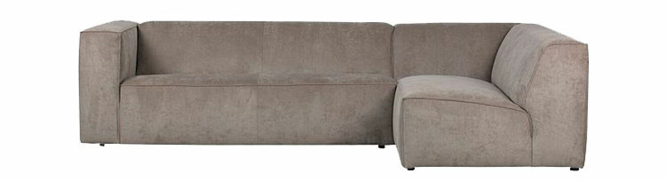 beige stor soffa