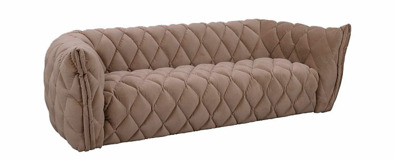 trendig beige soffa
