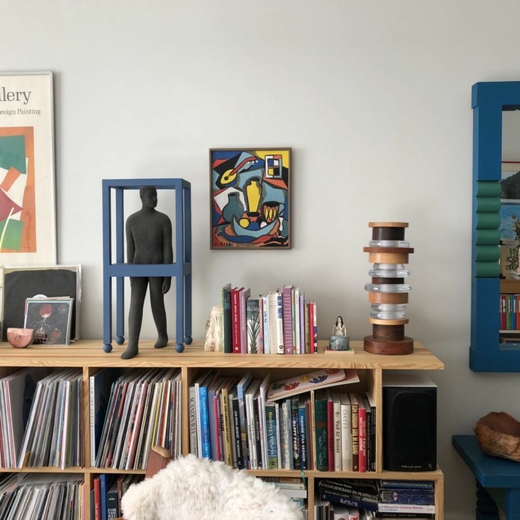 Sideboard byggt av Niklas Runesson hemma hos Leo Forssell. Bild på sideboard hemma hos Leo Forssell.