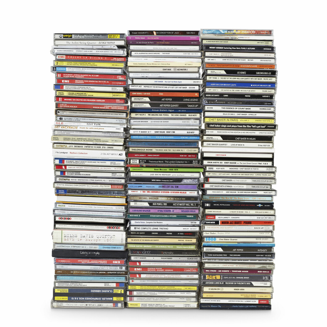 Lars Noréns musiksamling i 480 delar består mestadels av CD-skivor. Lars Noréns musiksamling i 480 delar består mestadels av CD-skivor.