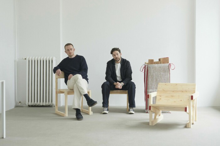 Jack Dalla Santa och Cristian Lind har känt varandra sedan dagis och delar intresset för form och återbruk. Jack Dalla Santa och Cristian Lind.