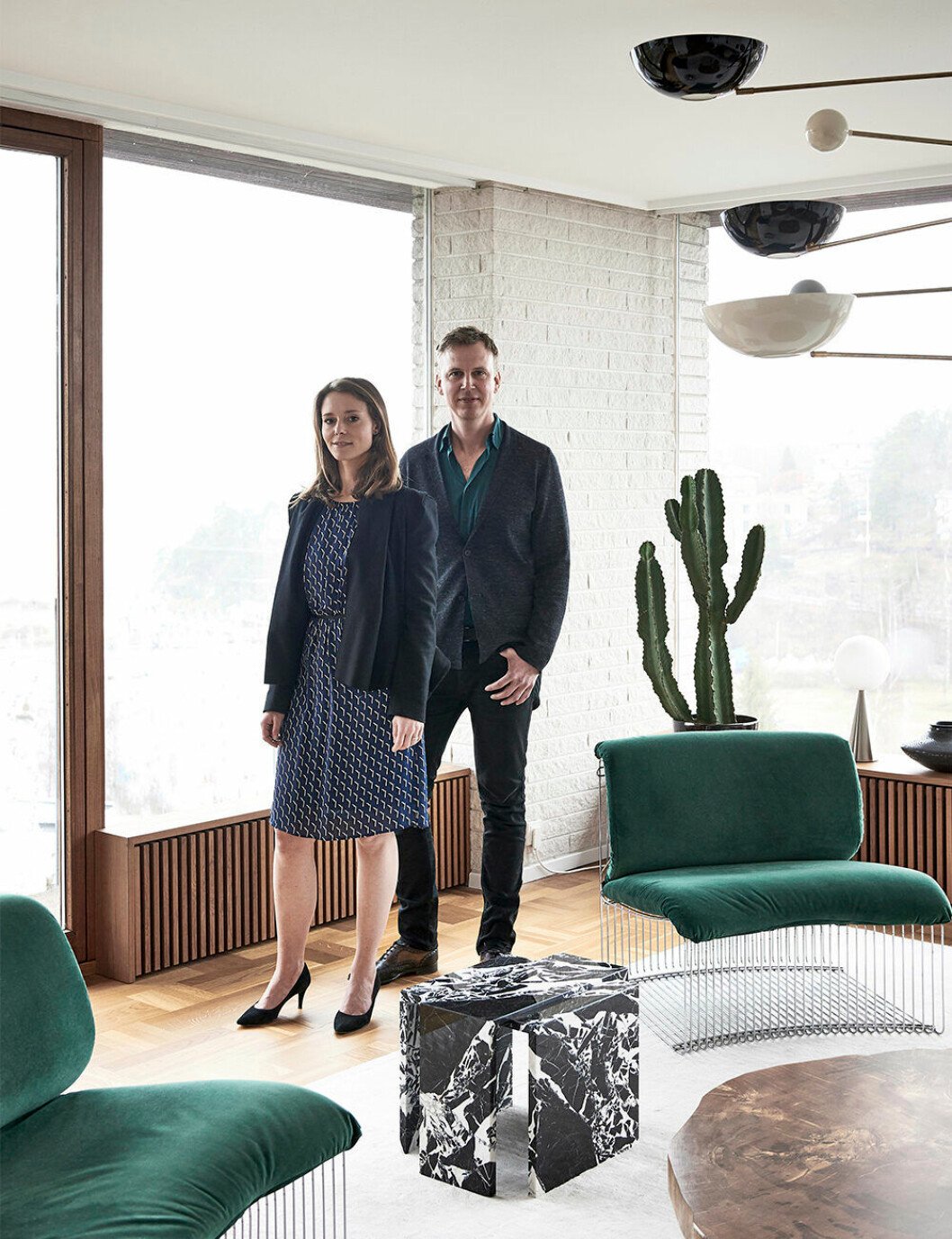 Inredarna Joanna Lavén och David Wahlgren har äntligen hittat hem i 70-talsvillan på Lidingö.