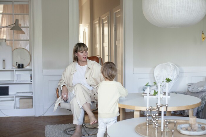 Hemma hos Josefine Thilhamn i Malmö med sonen Alvar