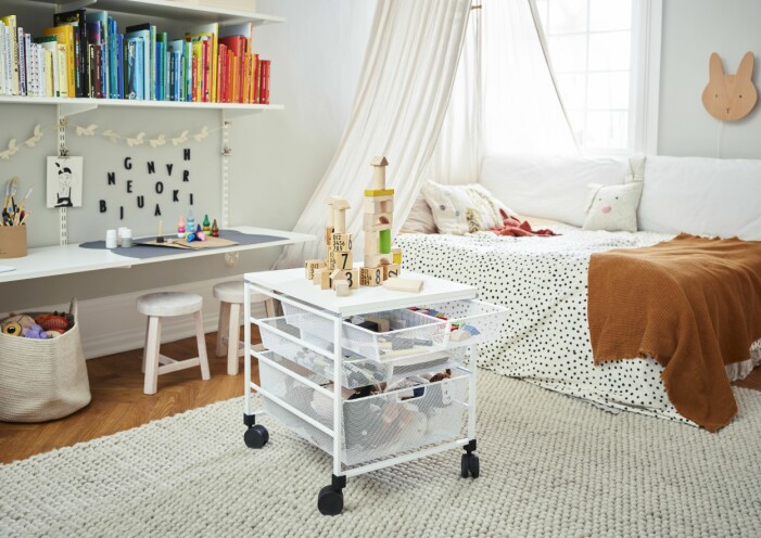 Hemma hos Josefine Thilhamn i Malmö förvaring barnrum