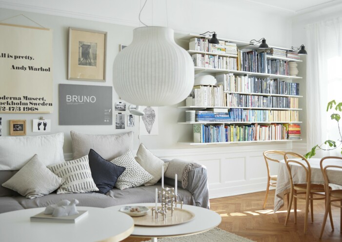 Hemma hos Josefine Thilhamn i Malmö förvaring hyllor