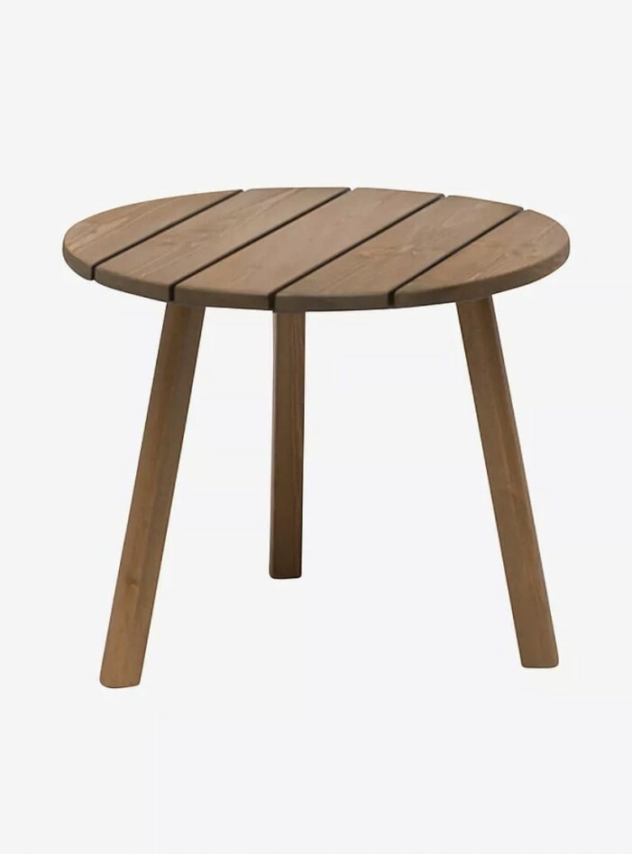 Allt fler inredningsdetaljer, stora som små, görs i det klassiska materialet ask. Inred med trä på balkongen, runt bord i ask