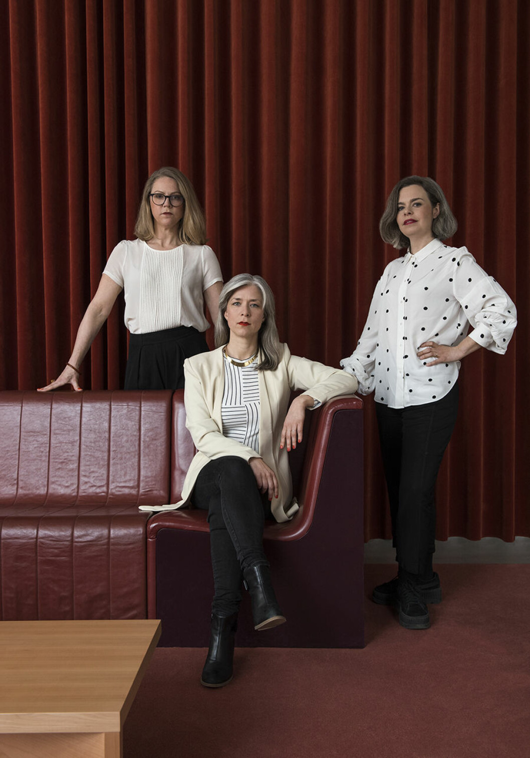 Joyns Helena Eliason, Ida Wanler och Lisa Grape. Foto Erik Lefvander.