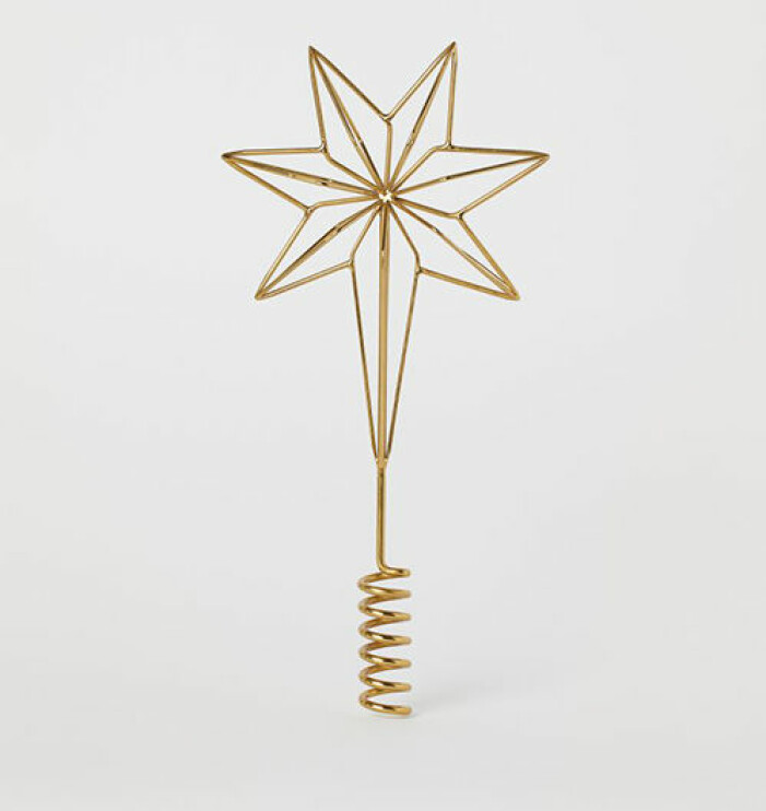 Julstjärna i guld från H&M Home