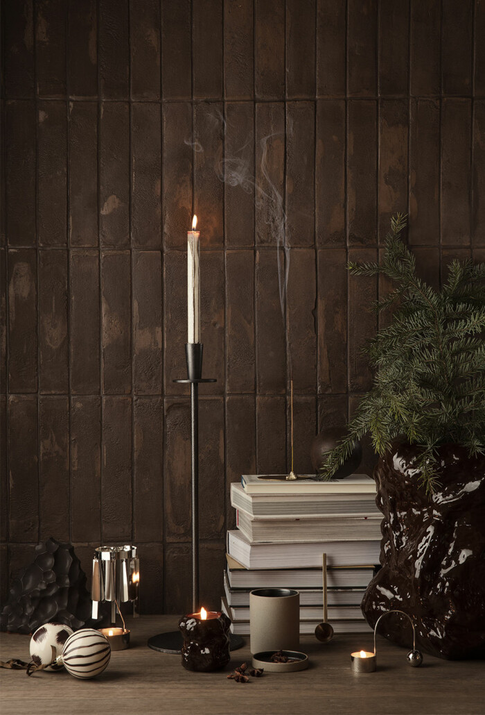 Dova, jordnära färger dominerar både i höst och i jul. Foto: Ferm living dova naturnära toner hos ferm living julen 2020