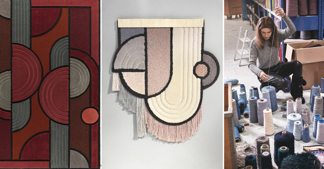Se Lara Bohincs mattor, kuddar och väggbonader för Kasthall