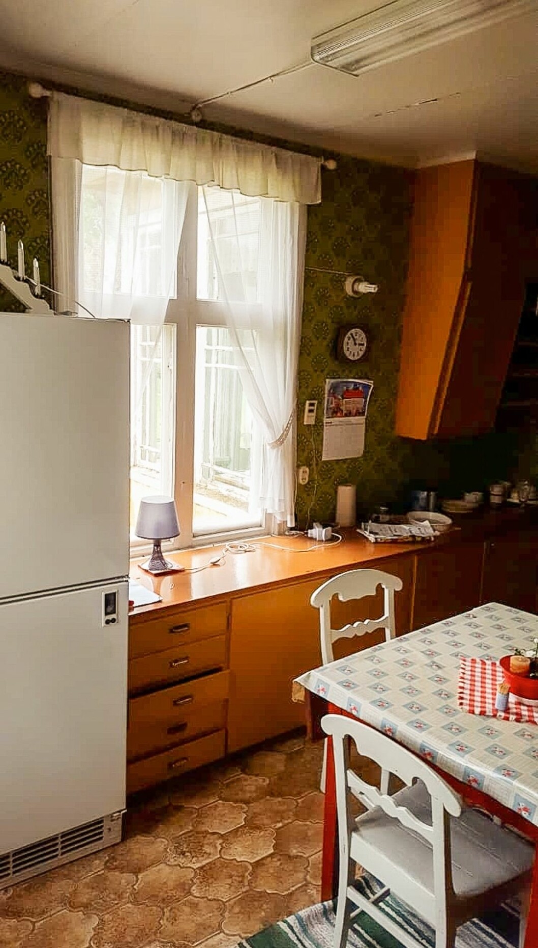 Köket före renoveringen. Köket före renoveringen.