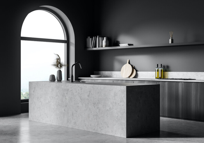 Köksö i microcement