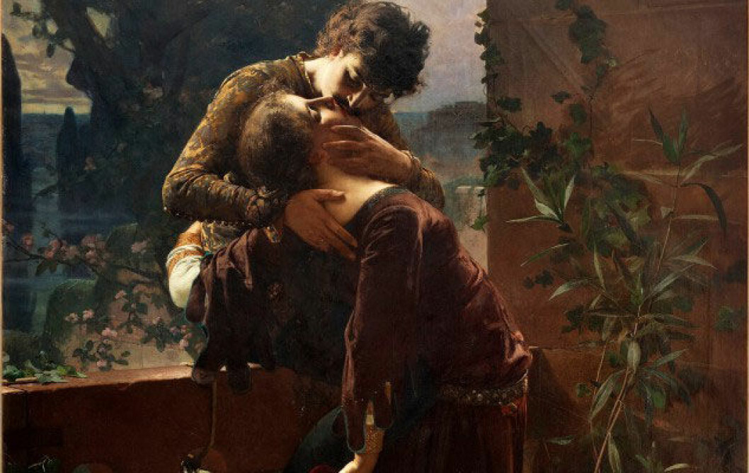 ”Romeo och Julia på balkongen” av Julius Kronberg. Foto: Bukowskis. "Rome och Julia på balkongen" av Julius Kronberg. Foto: Bukowskis.