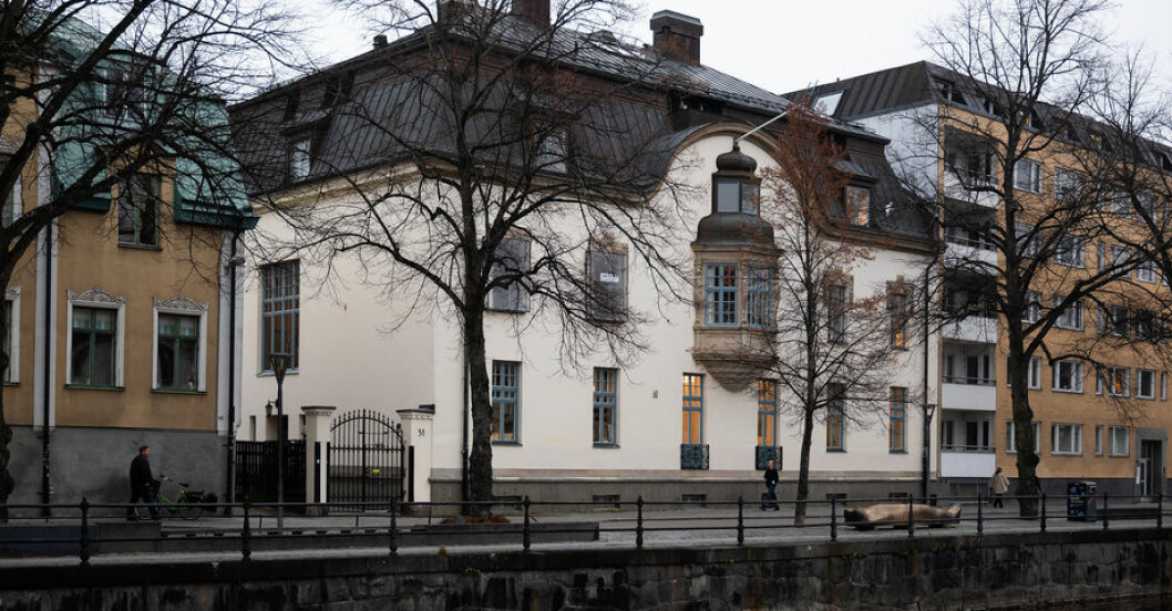 Svanfeldtska huset, där kungens våning ligger.