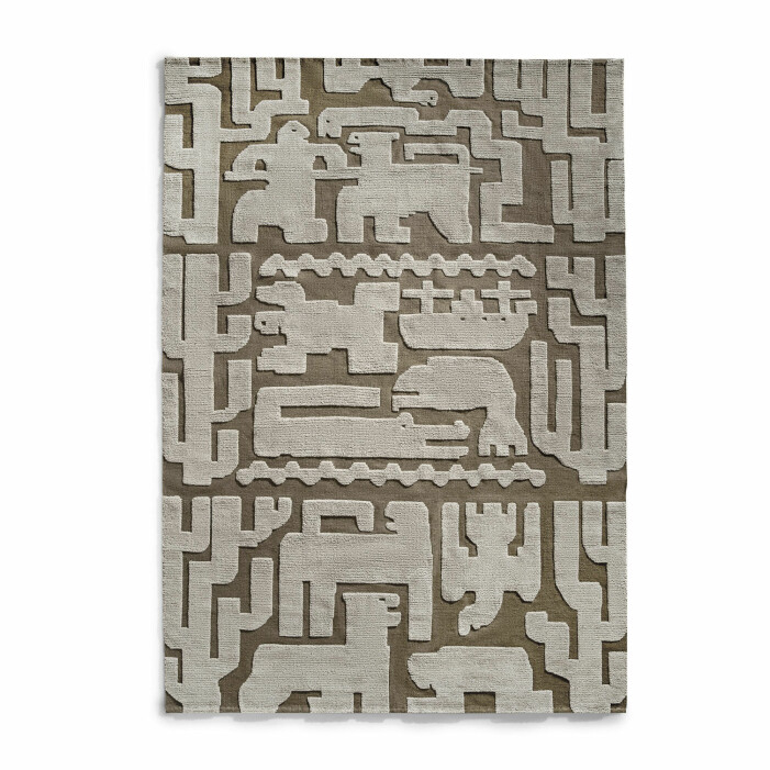 Layered mattor med mönster från Stig Lindberg och hans fru Gunnel.