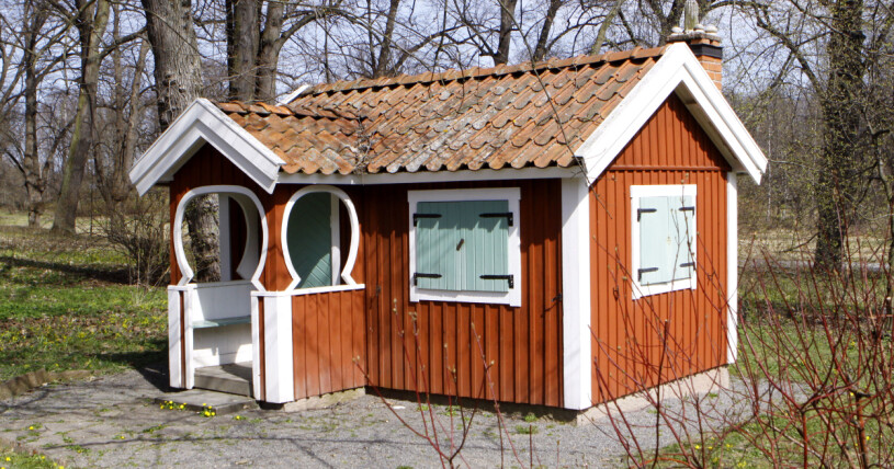 Så här såg lekstugan ut år 2009. Lekstuga Haga slott