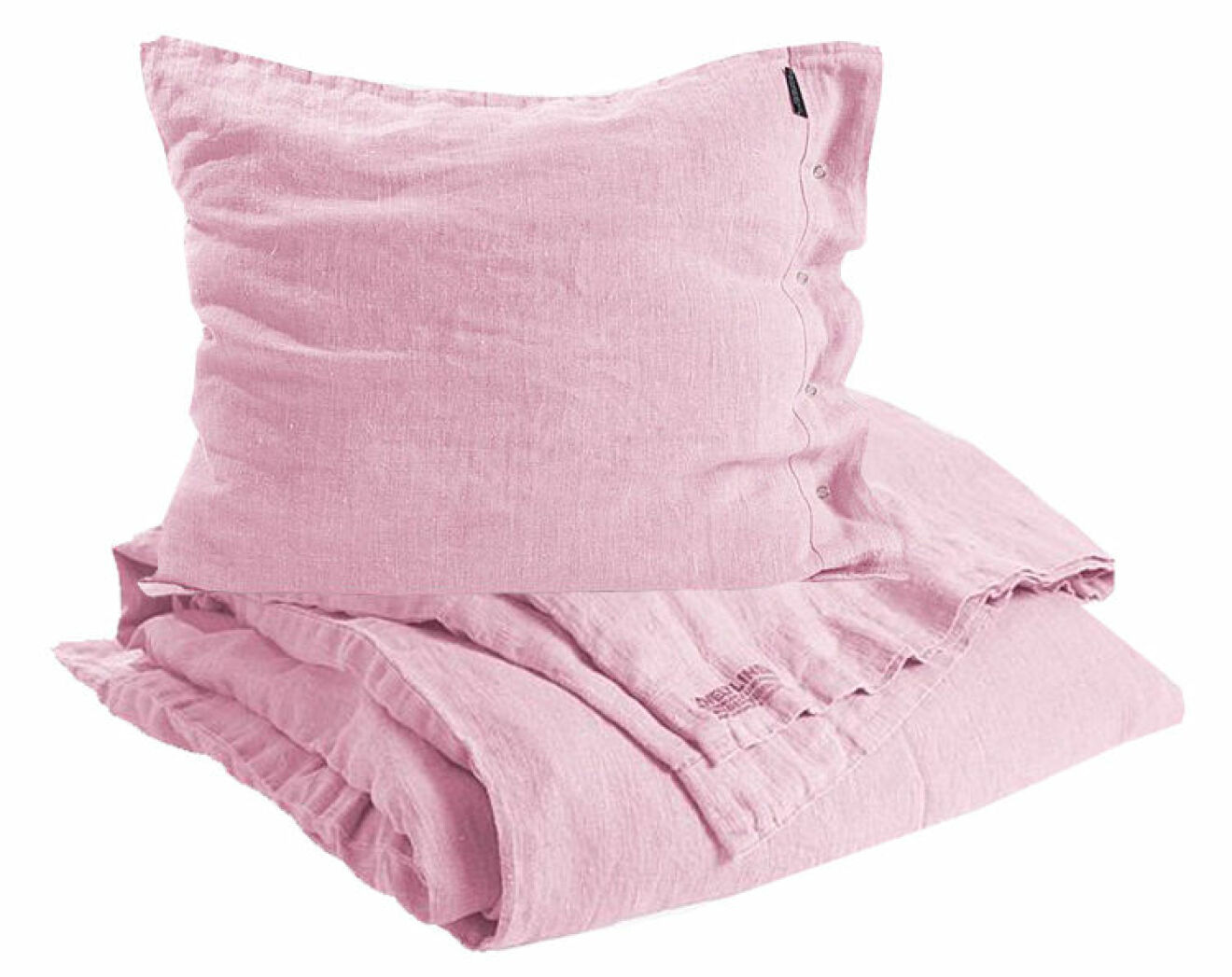 rosa sängkläder bäddset linne