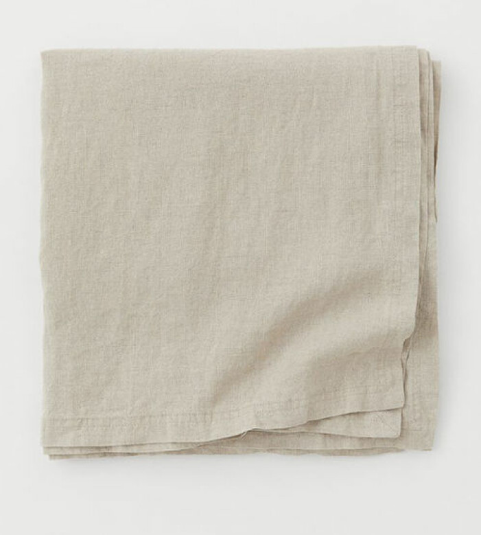Linneduk i beige från H&M Home