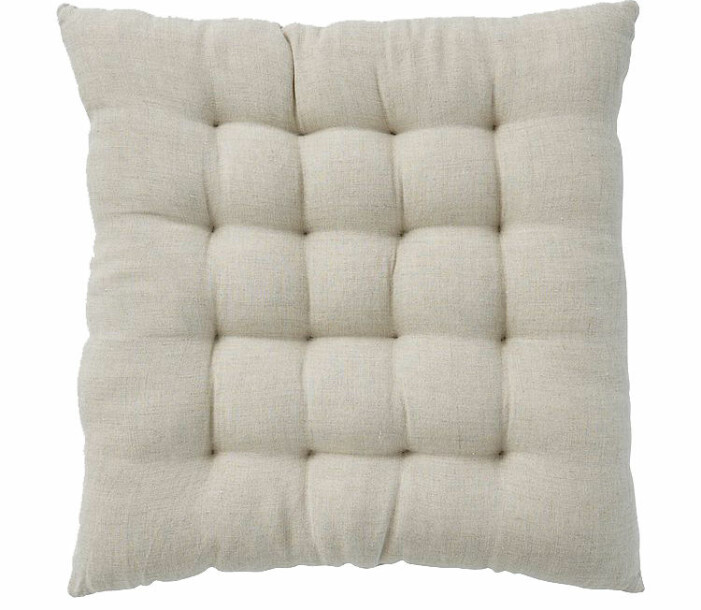 fyrkantig sittdyna beige