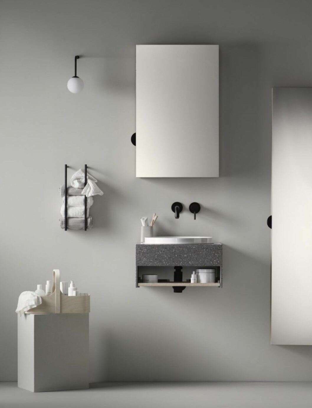 Note design studios badrum för Lagom.